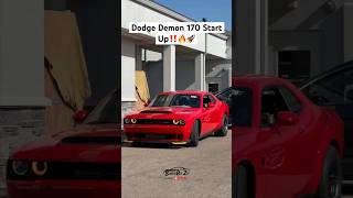 1025hp Dodge Demon 170 Start Up [upl. by Yamauchi]