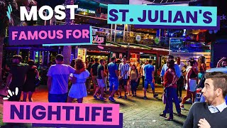 My Experience At St Julians Malta  Nightlife Over Here  Malta Europe [upl. by Sami740]