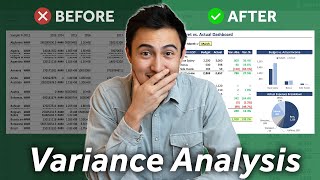 Build a Dynamic Budget vs Actuals Dashboard on Excel Variance Analysis [upl. by Ssegrub135]