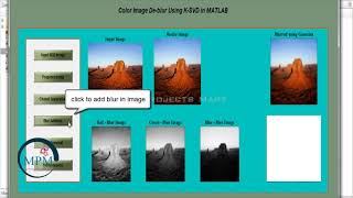 Color Image DeBlur Using KSVD Algorithm in MATLAB  Digital Image Processing [upl. by Cailly]