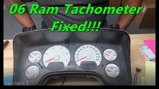 06 Dodge Ram Tachometer doesnt work We Fixed it Gauge malfunction due to driver chip Bad solder [upl. by Katrina234]