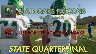 Blair Oaks Falcons Football 2022 vs Lift For Life Academy Hawks [upl. by Onil]