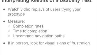 Usability Tests Interpreting results [upl. by Etteluap820]