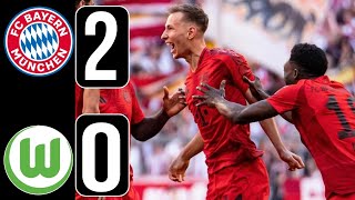 Bayern vs Wolfsburg 20  All Goals amp Highlights  Bayern Munich vs Wolfsburg Bundesliga 2024 [upl. by Phipps]