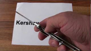 Kershaw Storm II Serrated Knife 1475ST Demonstration [upl. by Ecad726]