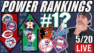 MLB Power Rankings 52024 4Way BATTLE For 1 Phillies Orioles Yankees amp Dodgers [upl. by Nairda924]