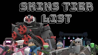 TDX Skins Tier List [upl. by Ingvar]