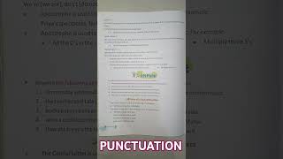 PUNCTUATION ENGLISH GRAMMAR VIRALVIDEO MOST IMPORTANT FOR BOARD EXAM [upl. by Gracie]