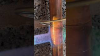 How To Gauge Solder for Copper Pipes Like A Pro diy plumber asmr youtubeshorts [upl. by Gardol]