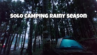 SOLO CAMPING RAINY SEASON amp STRONG WINDS  ASMR CAMPING  CIDAHU SUKABUMI JAVANA SPA CAMPING GROUND [upl. by Mariano]