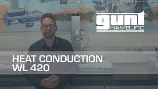 Heat conduction in metals with WL 420 from GUNT [upl. by Ilona]