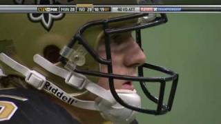 Garrett Hartleys game winning feld goal to send the Saints to the Superbowl [upl. by Leda]