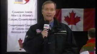 2001 Canadian Junior Curling Championship F Mike McEwen MB vs Brad Gushue NL [upl. by Pero]