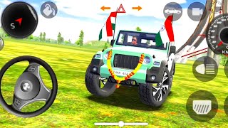 Dollar Song Modified Mahindra Black Thar👿  Cars Raceing 3D  Car Game Gameplay Part 12 india [upl. by Nauqaj]