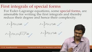 Lec36 Invariants of Euler Lagrange equations and canonical forms [upl. by Grier]