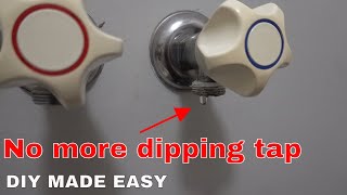 How to fix a dripping washing machine tap  Washer replacement [upl. by Attenauq]