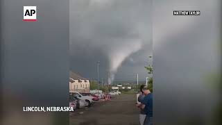 Tornado leaves widespread devastation in suburban Omaha Nebraska [upl. by Nester188]