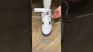 Jordan 4 Bar Lacing Tutorial with Strapz Laces⚡️😮‍💨 sneakers tutorial jordans [upl. by Acirema]