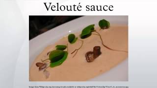 Velouté sauce [upl. by Urbanna]