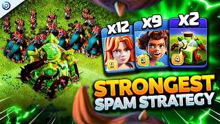 EASIEST Spam ROOT RIDER Strategy CRUSHES TH16  Best TH16 Attacks Clash of Clans [upl. by Ahsiek80]