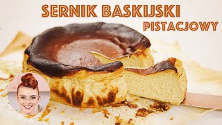 Kremowy i pistacjowy Sernik Baskijski  SUGARLADY [upl. by Estrellita701]