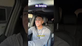 Me driving vs Mom driving…😭💀comedy viral [upl. by Conney]