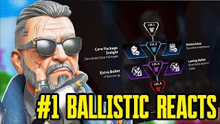 1 BALLISTIC REACTS TO BALLISTICS PERKS Apex Legends Season 20 [upl. by Akcinahs]