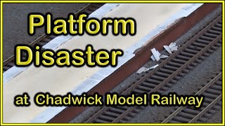 BUILDING STATION PLATFORMS Part 1 at Chadwick Model Railway  231 [upl. by Acissey]