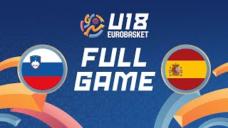 Group Phase  Slovenia v Spain  Full Basketball Game  FIBA U18 EuroBasket 2024 [upl. by Mattox619]