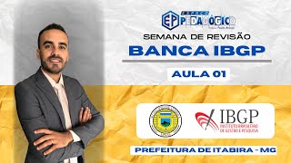 BANCA IBGP  PREFEITURA DE ITABIRAMG [upl. by Yuht]