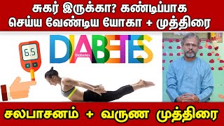 சுகர் இருக்கா கண்டிப்பாக செய்ய வேண்டிய யோகா  முத்திரை  Krishnan Balaji  Yoga For Diabetes [upl. by Orelee]