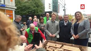 Bronzen maquette van castellum op het Rijnplein onthuld Hier heeft het gestaan [upl. by Wilcox592]