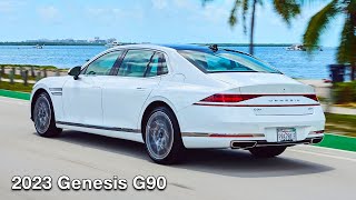 2023 Genesis G90  Luxury Exterior amp Interior White [upl. by Olotrab]