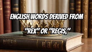 10 English Words You Didnt Know Came from Latin for quotKingquot [upl. by Drahsir]