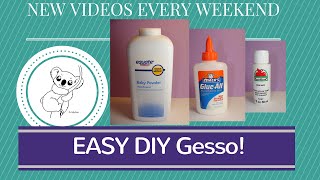 EASY DIY Gesso process TUTORIAL [upl. by Yoo413]