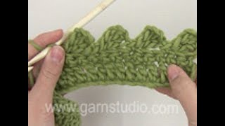 How to crochet loops along an edge [upl. by Yllatan]