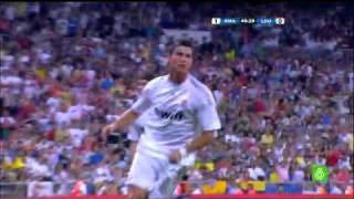 CRISTIANO RONALDO FIRST GOAL FOR REAL MADRID [upl. by Adnawot]