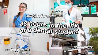 48 HOURS IN DENTAL SCHOOL 🦷 STRESSFUL but REALISTIC vlog 📚 [upl. by Hewitt]