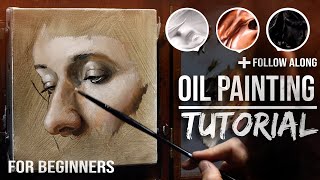 Easy Oil Painting Techniques EVERYONE Should Know Step by Step Oil Painting Tutorial [upl. by Lunette719]