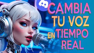 Cambia tu voz en tiempo real con IA  RVC Local y Online  uso en Discord [upl. by Cleres]