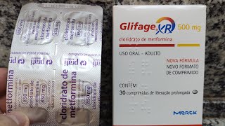 GLIFAGE XR 500 OU METIFORMINA QUAL O MELHOR A MEDICA MUDOU MINHA MEDICAÇÃO [upl. by Aarika587]