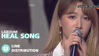 LABOUM 라붐  Heal Song 흐르는 이 노래가 멈추고 나면 Line Distribution [upl. by Bezanson]