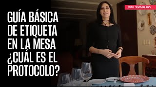 Guía básica de etiqueta en la mesa [upl. by Hsivat120]