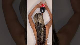 This Soda instead of hair mask hack for shiny hair is insane 🤯😱 hair haircare shorts asmr [upl. by Attelocin]