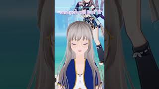 When you take voice lines too seriously englishvtuber genshin shorts [upl. by Eneg]