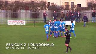 JUST THE GOALS  Penicuik Athletic v Dundonald Bluebell [upl. by Cesare251]