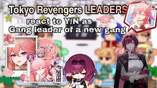 Tokyo Revengers Leaders react to YN as all links will be in the description [upl. by Aidnyl]