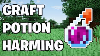 How To Make A Potion of Harming In Minecraft  Instant Damage Potion [upl. by Nodnol]