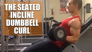 The Seated Incline Dumbbell Curl Top Bicep Curl Variation [upl. by Anatnahs]