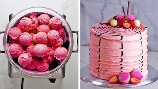 3 yummy flavors 3 clever hacks one ultimate Neapolitan cake by So Yummy [upl. by Richardo]